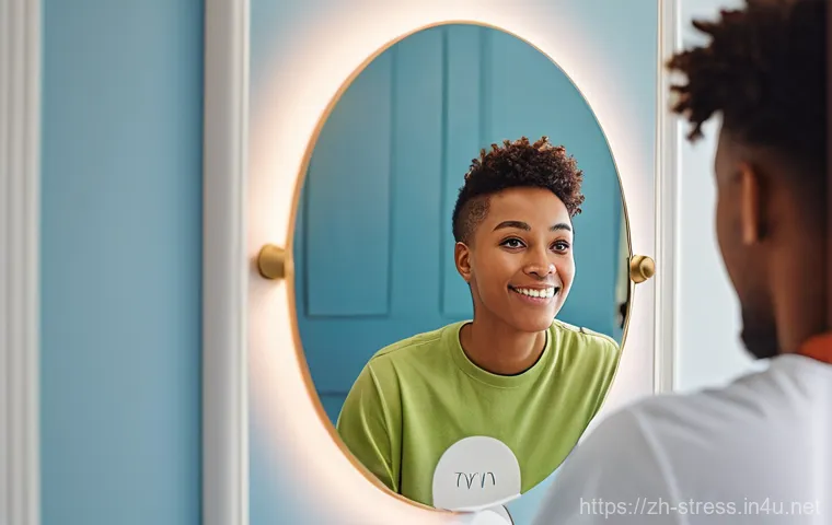 스트레스 해소법  긍정적인 생각 기법 - **Emotional Understanding and Acceptance:**
    *   **Prompt:** A serene full-body shot of a young w...