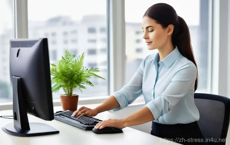 스트레스 해소를 위한 재활 운동 - **Prompt:** A person (gender-neutral, late 20s to early 40s), dressed in stylish yet modest workout ...