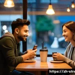 스트레스 해소를 위한 사회적 관계 개선 - **Prompt:** A heartwarming scene of two adult friends, a man and a woman, deeply engrossed in conver...